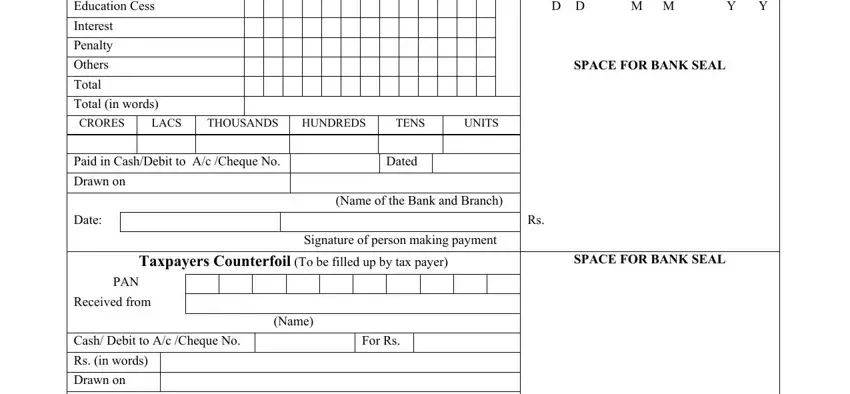 challan no 280 in excel conclusion process outlined (portion 2)