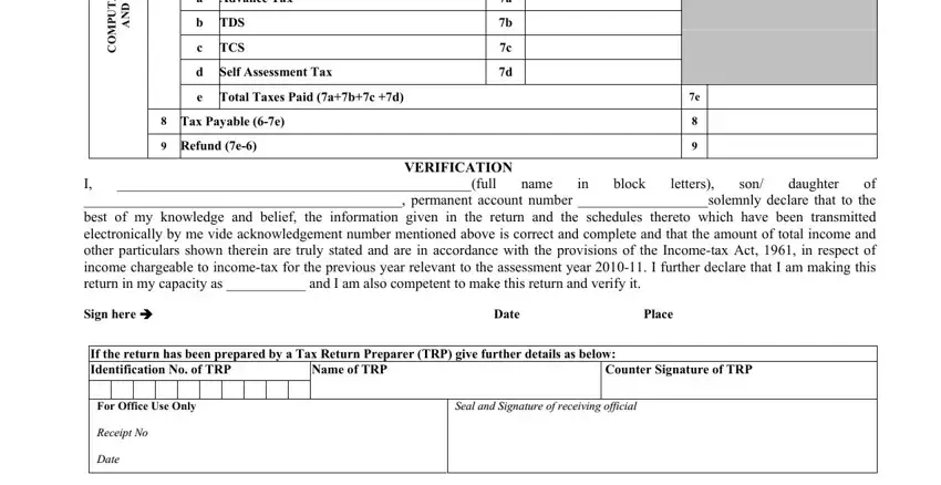 Best ways to fill out itr receipt part 2