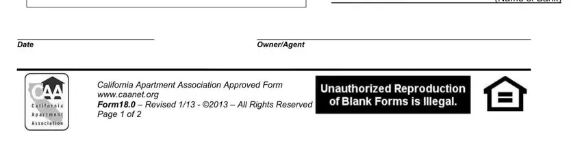 How one can prepare security deposit form california portion 3