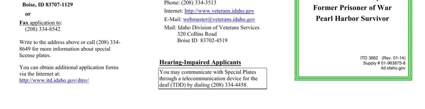Filling out part 4 in USAF