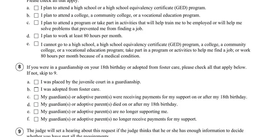 You must plan to meet at least one, My guardians or adoptive parents, and I plan to work at least  hours per of jv 466 juvenile
