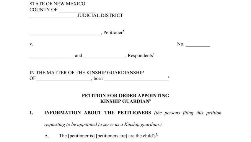Find out how to complete nm kinship guardian step 1