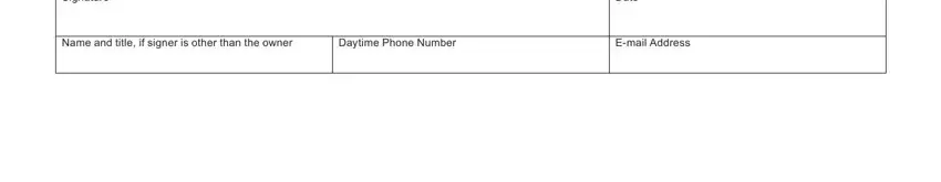 Name and title if signer is other, Daytime Phone Number, and Signature in michigan property transfer affidavit