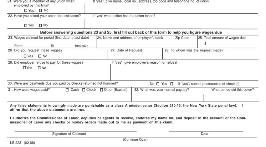 how to new york labor claim completion process explained (part 2)