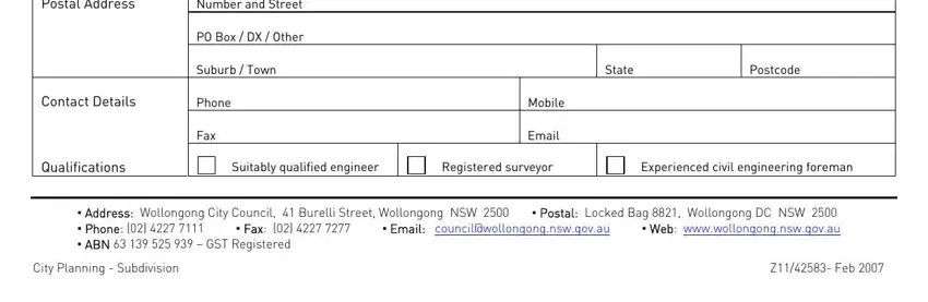 Part number 3 in submitting ABN