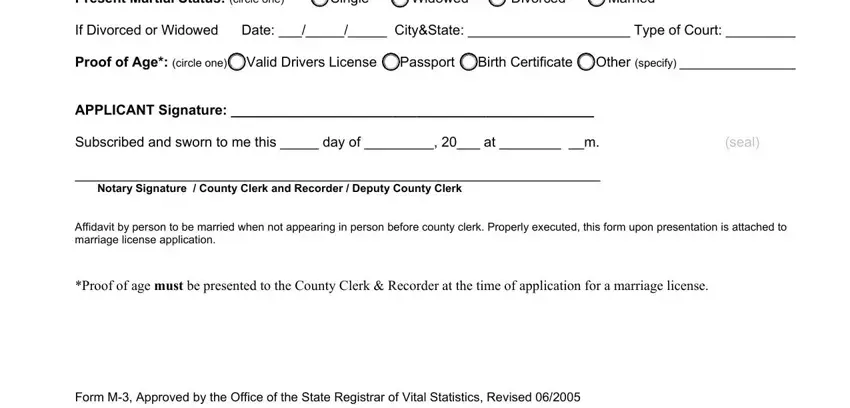 Writing part 2 of Form M 3 Colorado