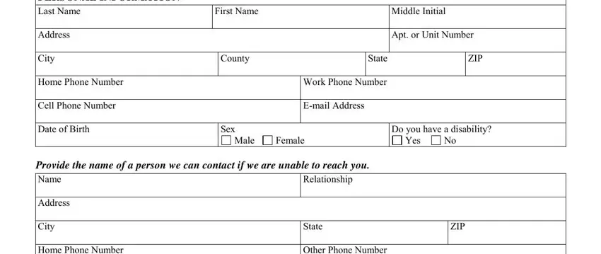 Step number 1 for completing mo employment complaints