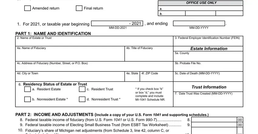 2020 mi 1041 conclusion process described (step 1)