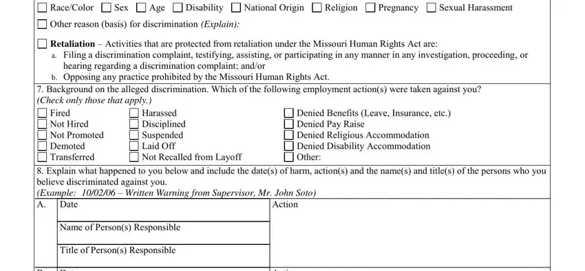 Writing part 4 of mo employment complaints