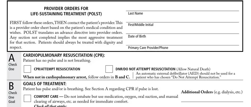 The best way to complete minnesota polst portion 1