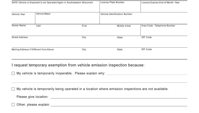 Part no. 1 of filling out Form Mv2472