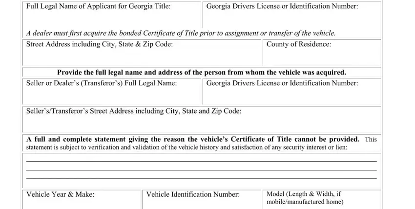 Step no. 1 in submitting mv46a