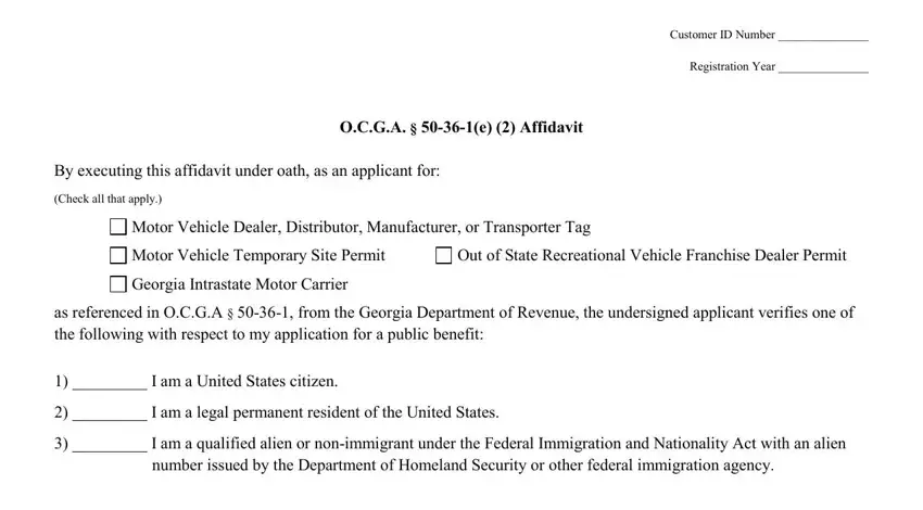 Step no. 3 of submitting ga mv 6c
