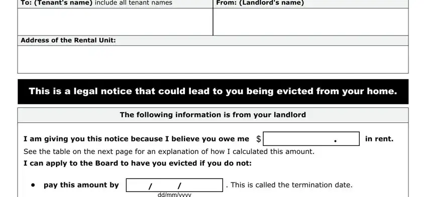 landlord tenant act ontario forms conclusion process clarified (stage 3)