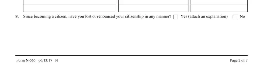 Ways to fill out form n 565 part 4