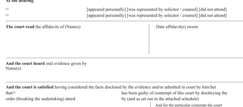 appeared personally was, The court read the affidavits of, and And the court is satisfied having in form n78