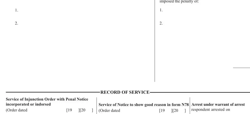 Filling out part 5 of form n78