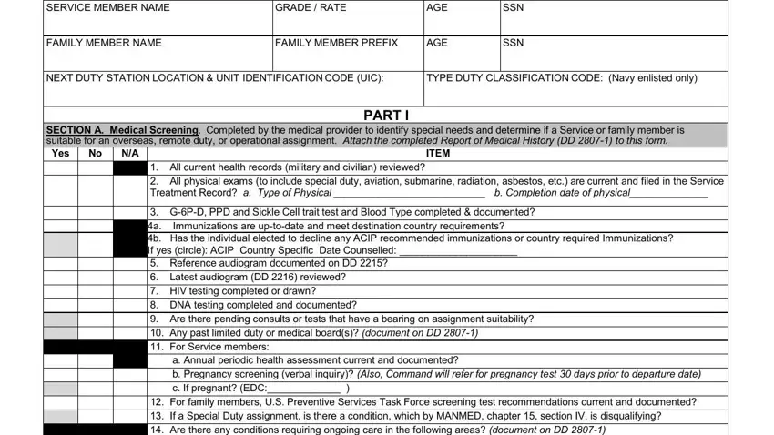 Part number 1 of completing navmed 1300 1 pdf fillable