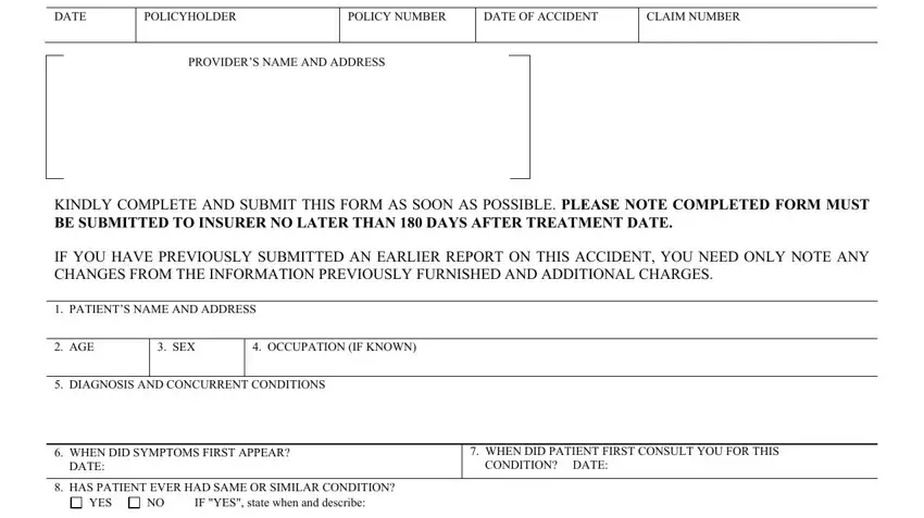 The right way to fill out nys no fault forms portion 1