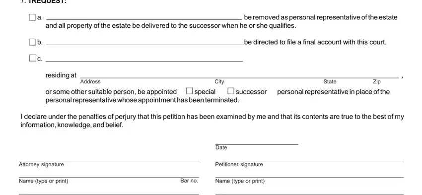 removal representative conclusion process explained (stage 3)