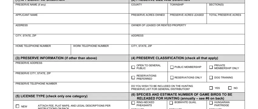 Filling in part 1 in Form Pr 2563
