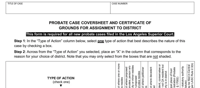 Filling in part 1 of california grounds district