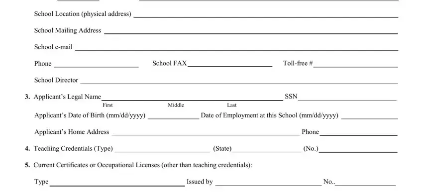 Filling out part 2 in twc 1 form