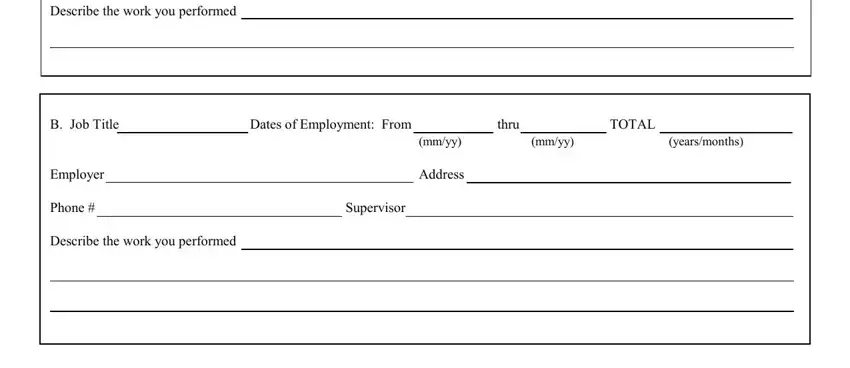 Filling in segment 4 of twc 1 form