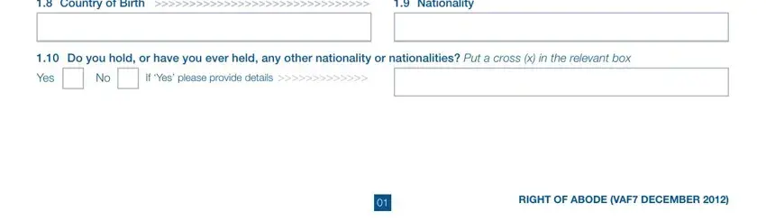 Yes, Do you hold or have you ever held, and If Yes please provide details inside form right abode