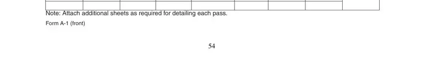 Note Attach additional sheets as, Form A front, and Note Attach additional sheets as in pqr 4