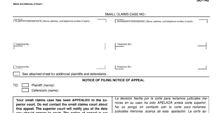 Part number 1 in submitting california form sc 140