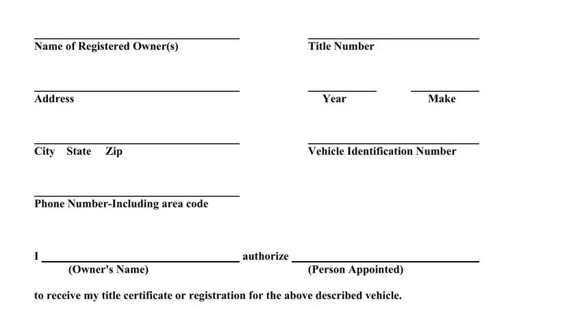 Filling in section 1 of iad form ix
