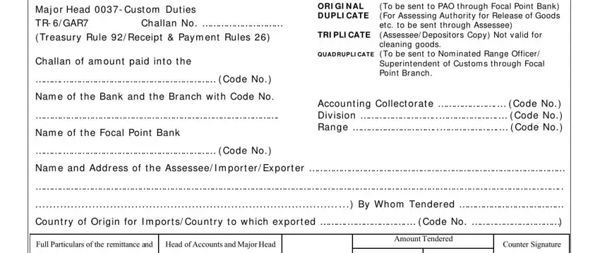 tr 6 challan customs word format writing process outlined (part 1)