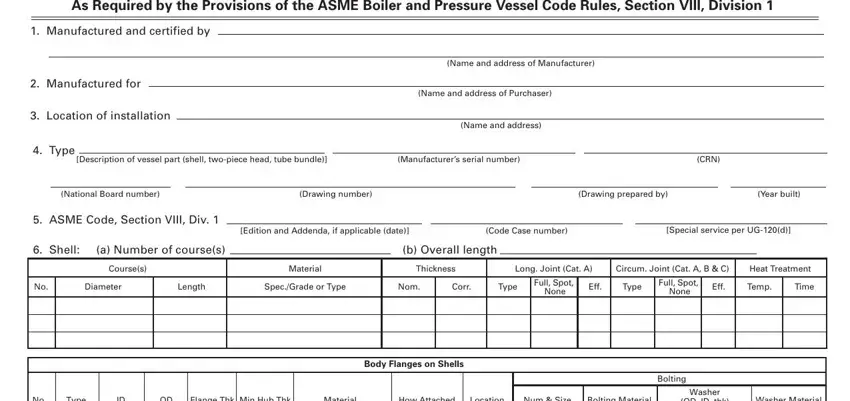Guidelines on how to complete partial data report portion 1