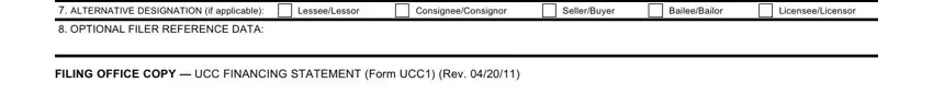 The right way to fill out form ucc 1 pdf step 3