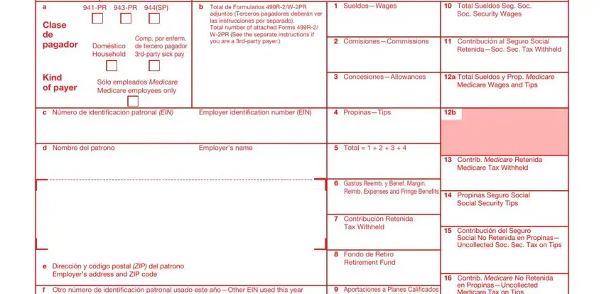 Learn how to fill in Form W 3Pr portion 1