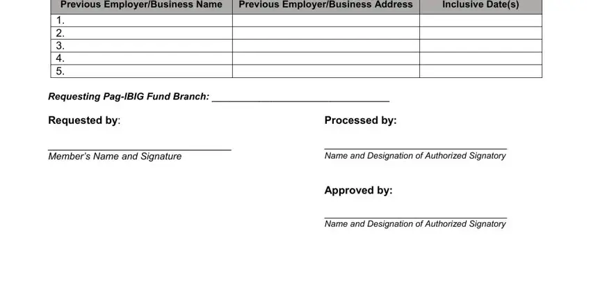 Find out how to complete pag ibig merging form step 2