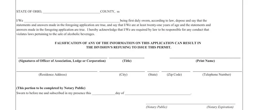 Completing section 3 of how to f permit