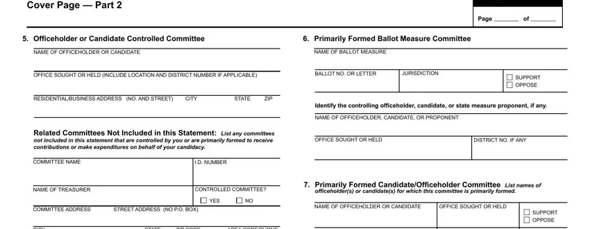 Stage number 3 of submitting form candidate making