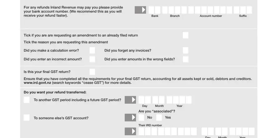 Find out how to prepare gst 101 form stage 3
