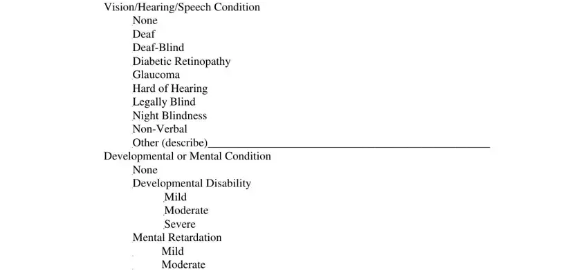 How to fill out handi van stage 5