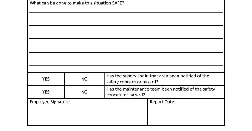 What can be done to make this, Employee Signature Report Date, and YES inside find and fix and hazerdas report form for trucking