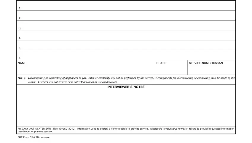 Step # 5 in filling in home inventory worksheets pdf