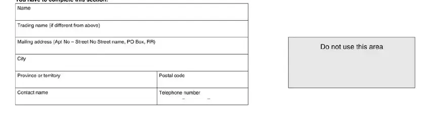 Filling out section 4 of file hst return