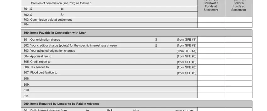 Items Payable in Connection with, Our origination charge, and Daily interest charges from to of Hud Statement Online Form