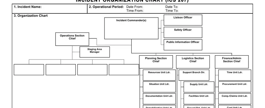 Part # 1 for completing chart ics