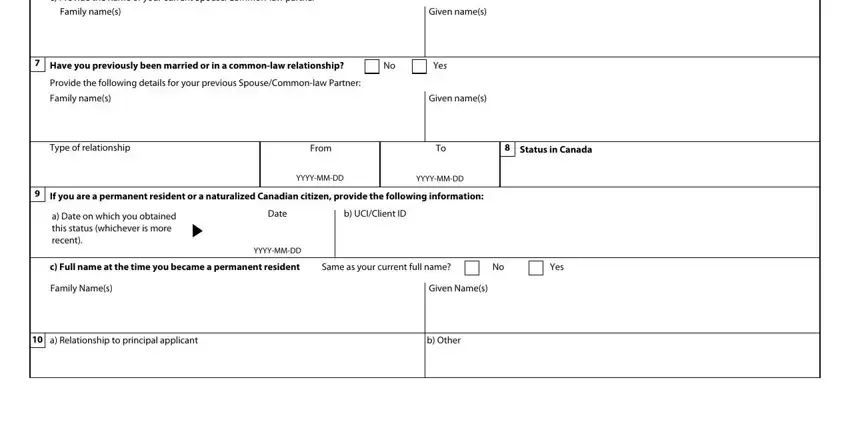 From, YYYYMMDD, and Family names of imm 1344 form 2020