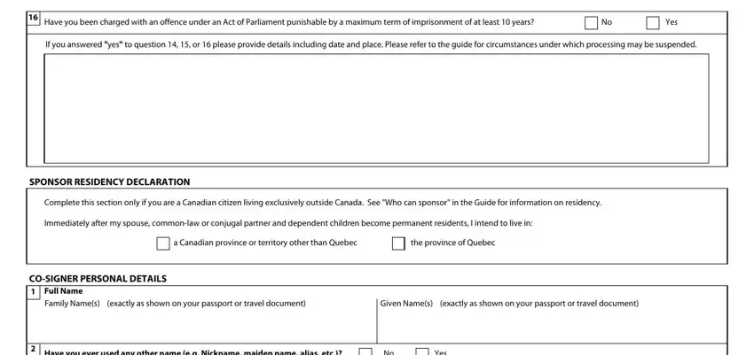 Learn how to complete imm 1344 form 2020 portion 5