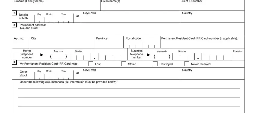 A way to complete solemn declaration concerning a lost stolen destroyed or never received permanent portion 1