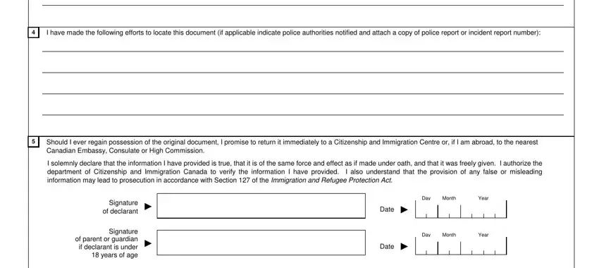 Tips on how to fill in solemn declaration concerning a lost stolen destroyed or never received permanent part 2
